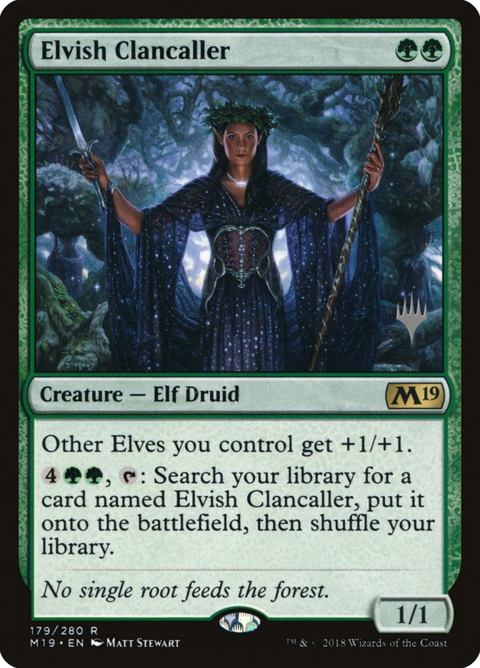 Elvish Clancaller (Promo Pack) [Core Set 2019 Promos] | Local Legends