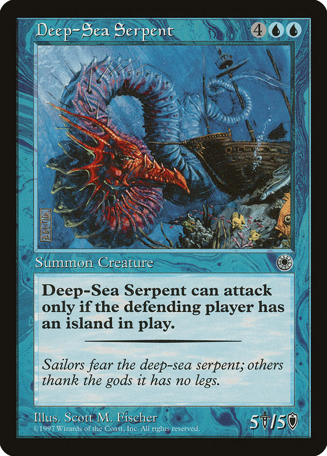 Deep-Sea Serpent [Portal] | Golgari Games