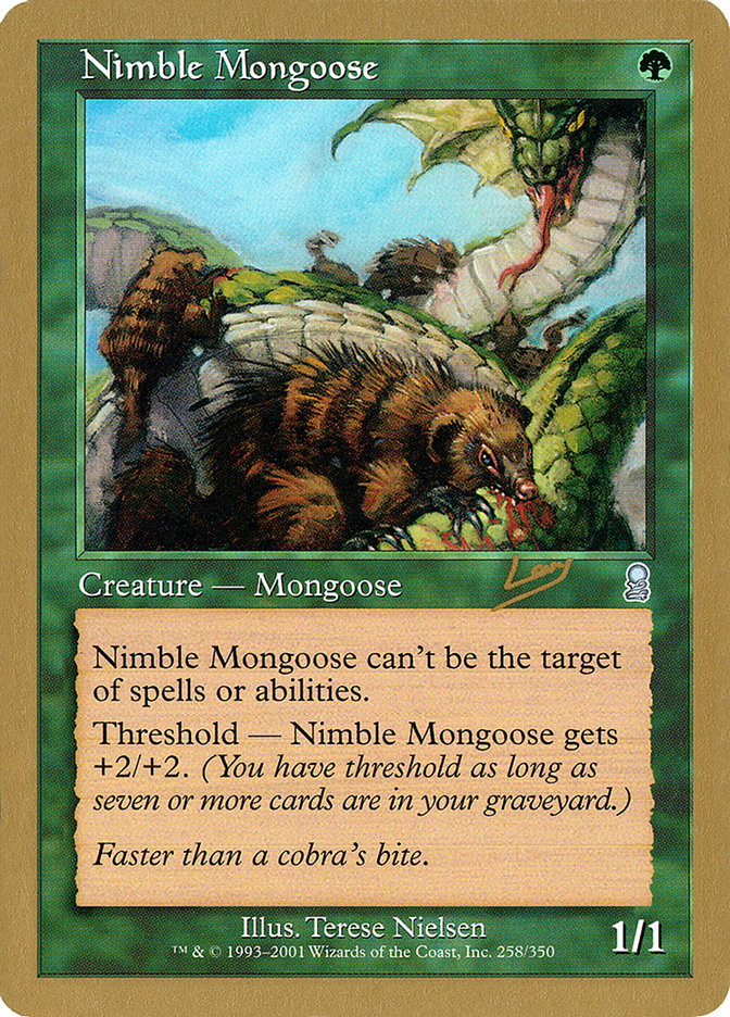 Nimble Mongoose (Raphael Levy) [World Championship Decks 2002] | Golgari Games