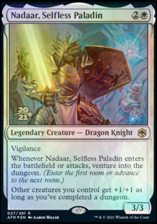 Nadaar, Selfless Paladin [Dungeons & Dragons: Adventures in the Forgotten Realms Prerelease Promos] | Golgari Games