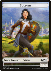 Knight // Soldier Double-sided Token [Core Set 2021 Tokens] | Golgari Games