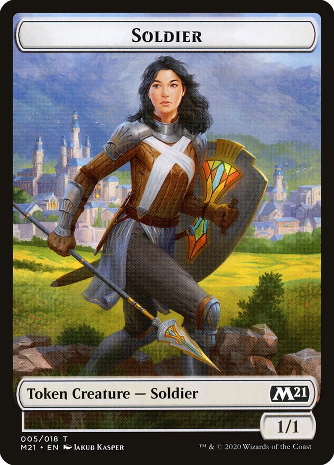 Demon // Soldier Double-sided Token [Core Set 2021 Tokens] | Local Legends