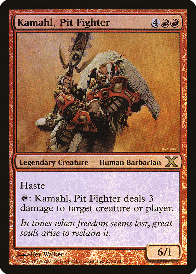 Kamahl, Pit Fighter (Premium Foil) [Tenth Edition] | Golgari Games