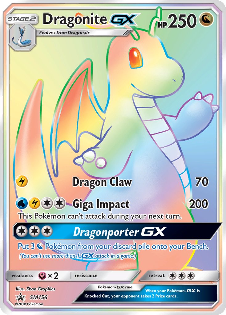 Dragonite GX (SM156) [Sun & Moon: Black Star Promos] | Golgari Games