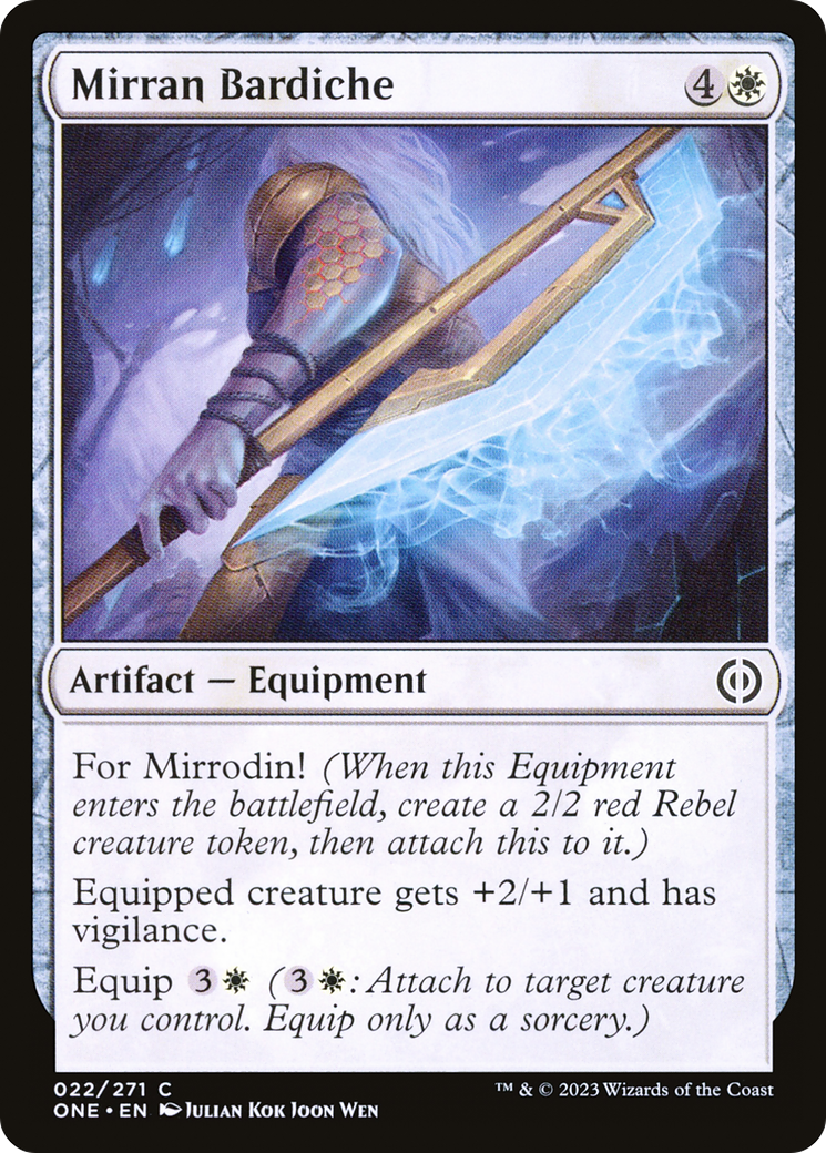 Mirran Bardiche [Phyrexia: All Will Be One] | Golgari Games