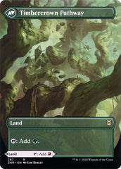 Cragcrown Pathway // Timbercrown Pathway (Borderless Alternate Art) [Zendikar Rising] | Local Legends