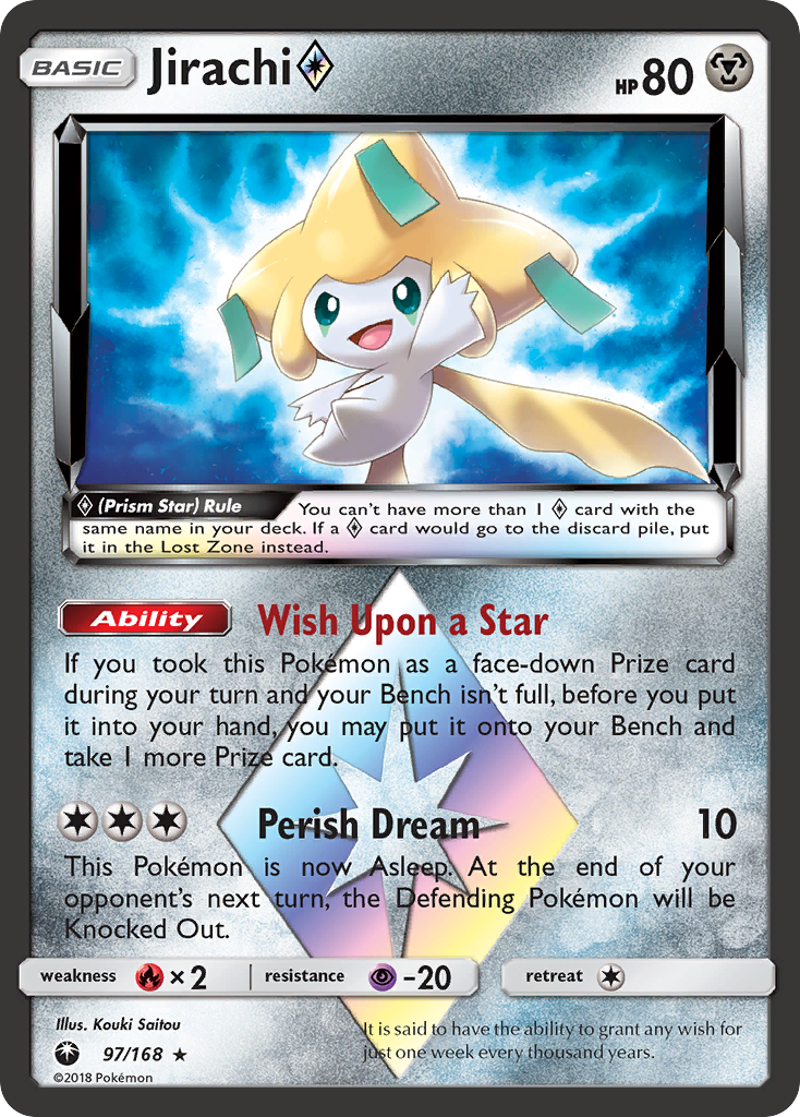 Jirachi (97/168) (Prism Star) [Sun & Moon: Celestial Storm] | Golgari Games