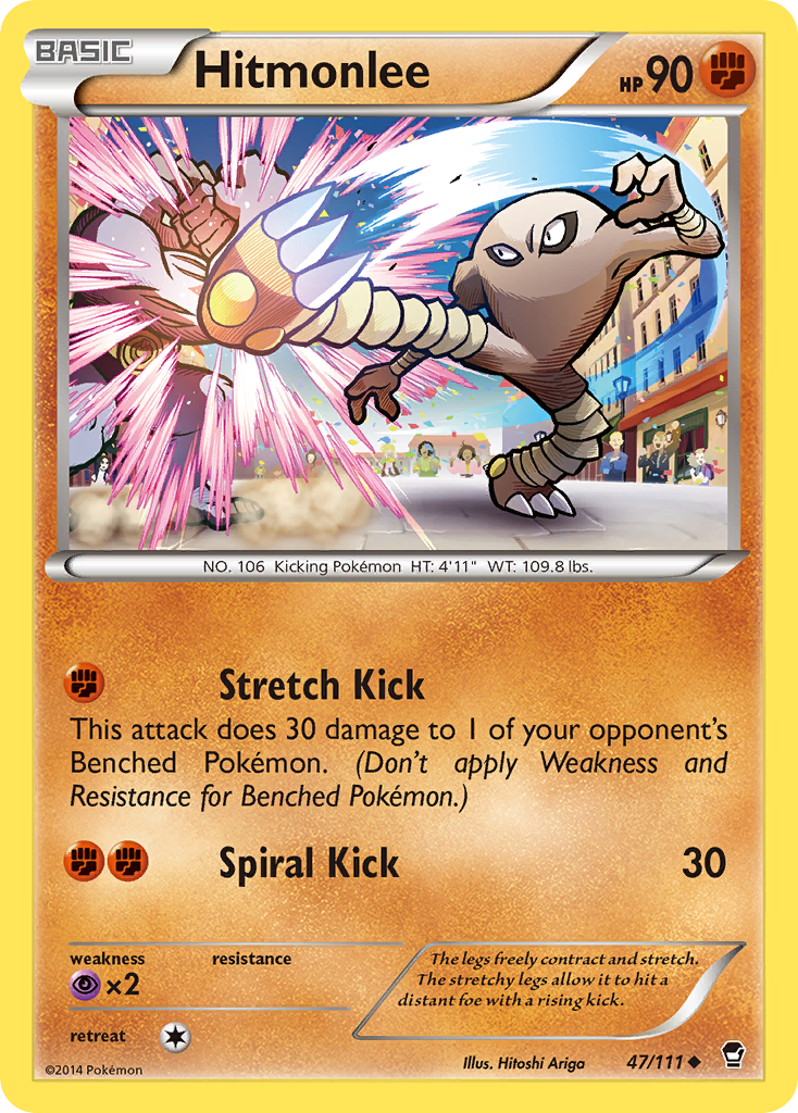 Hitmonlee (47/111) [XY: Furious Fists] | Golgari Games