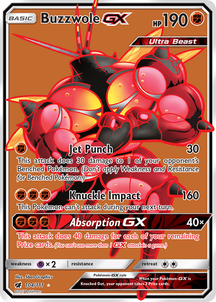 Buzzwole GX (104/111) [Sun & Moon: Crimson Invasion] | Golgari Games