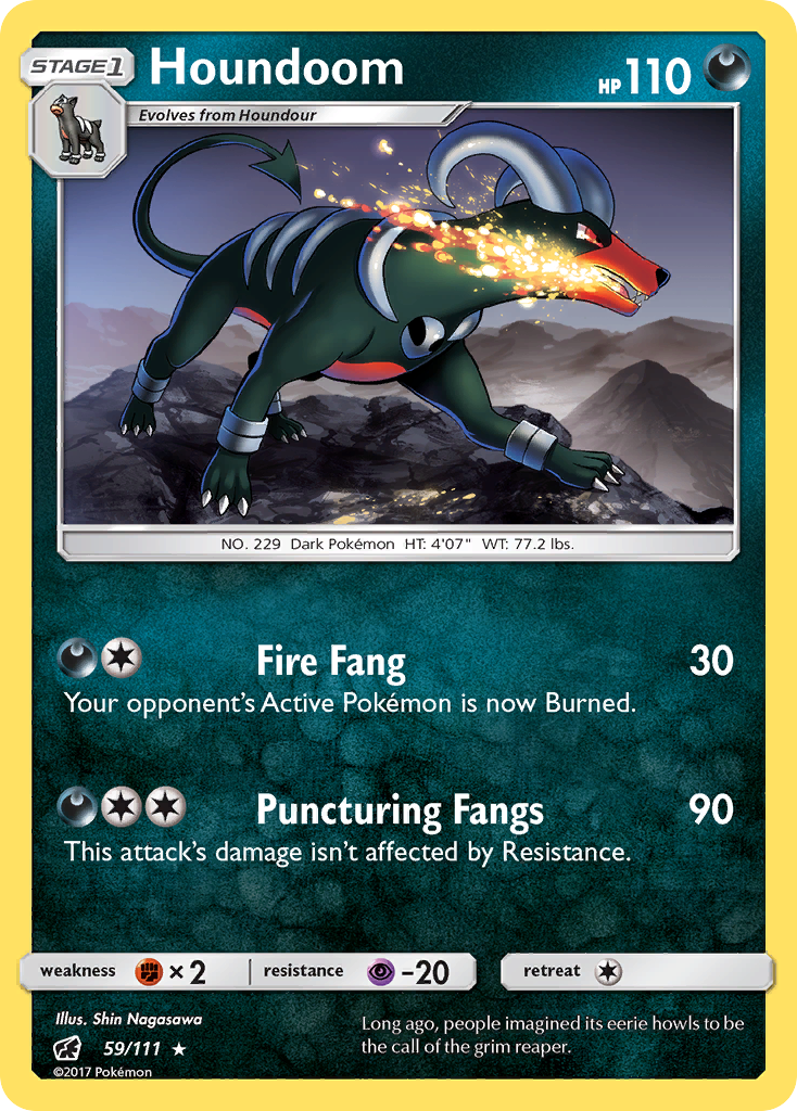 Houndoom (59/111) [Sun & Moon: Crimson Invasion] | Golgari Games