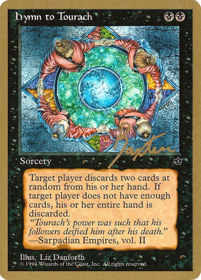 Hymn to Tourach (Circle) (George Baxter) [Pro Tour Collector Set] | Local Legends