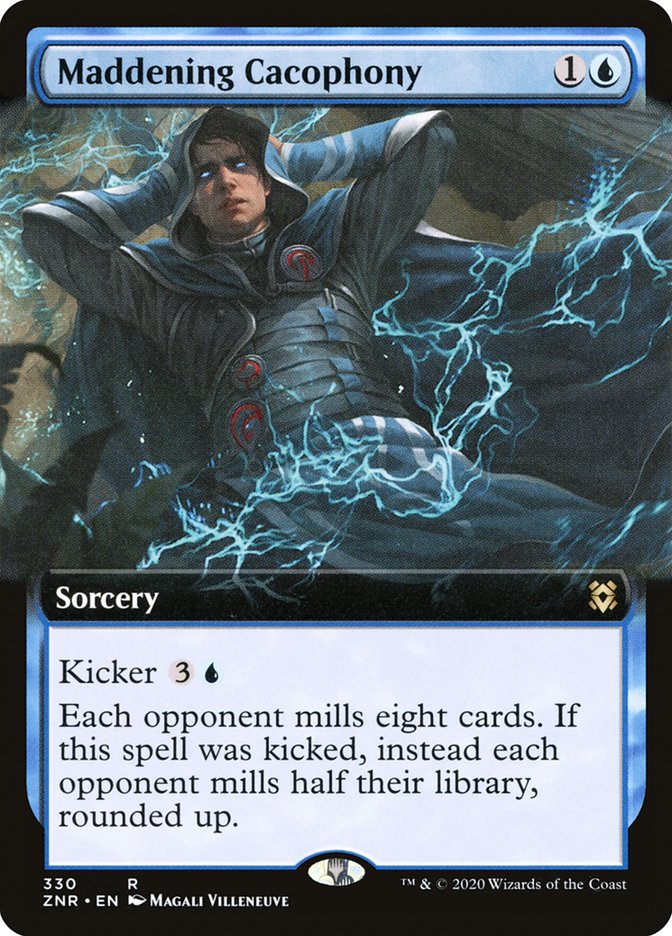 Maddening Cacophony (Extended Art) [Zendikar Rising] | Local Legends