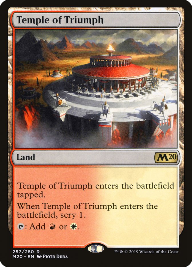 Temple of Triumph (Promo Pack) [Core Set 2020 Promos] | Golgari Games