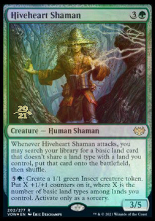 Hiveheart Shaman [Innistrad: Crimson Vow Prerelease Promos] | Golgari Games