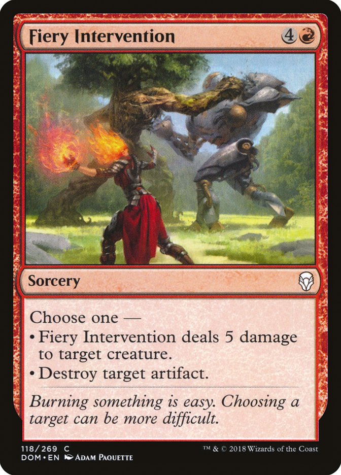 Fiery Intervention [Dominaria] | Local Legends