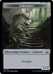 Phyrexian Golem // Construct Double-Sided Token [March of the Machine Commander Tokens] | Golgari Games