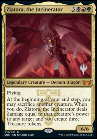 Ziatora, the Incinerator (Promo Pack) [Streets of New Capenna Promos] | Golgari Games