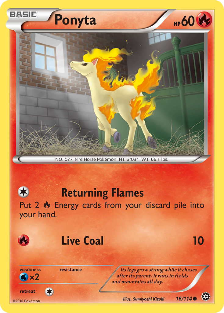 Ponyta (16/114) [XY: Steam Siege] | Golgari Games