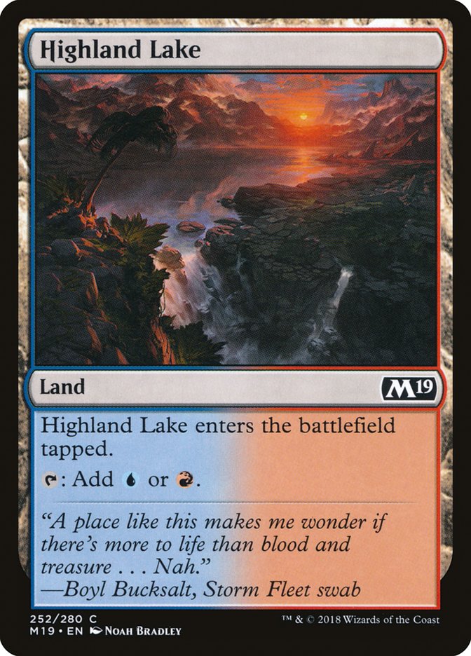 Highland Lake [Core Set 2019] | Golgari Games