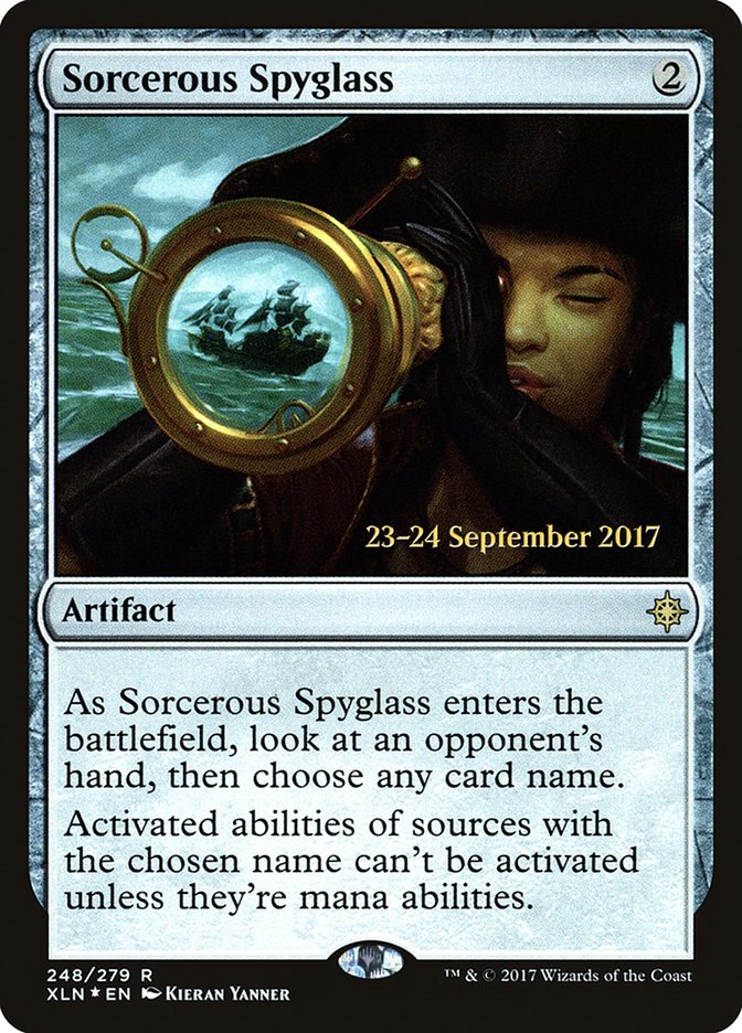 Sorcerous Spyglass [Ixalan Prerelease Promos] | Local Legends