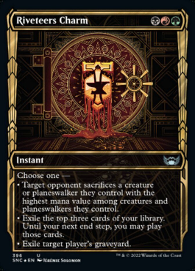 Riveteers Charm (Showcase Golden Age Gilded Foil) [Streets of New Capenna] | Local Legends