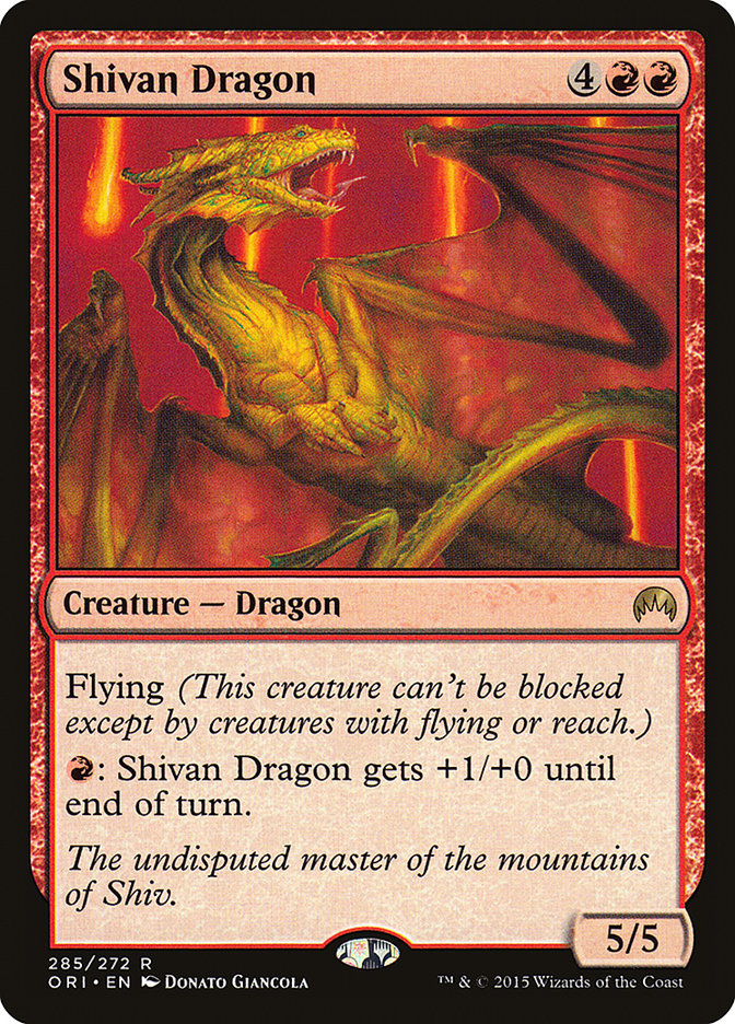 Shivan Dragon [Magic Origins] | Golgari Games