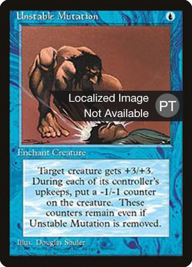 Unstable Mutation [Fourth Edition (Foreign Black Border)] | Golgari Games