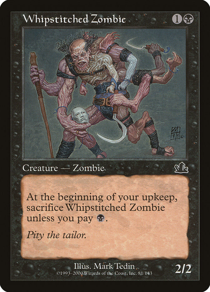 Whipstitched Zombie [Prophecy] | Golgari Games