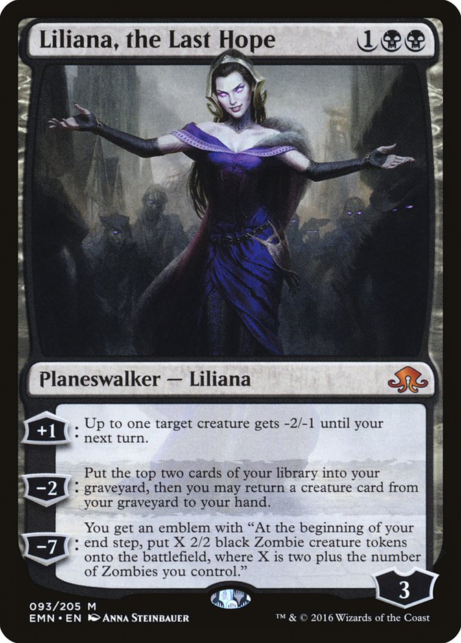 Liliana, the Last Hope [Eldritch Moon] | Local Legends
