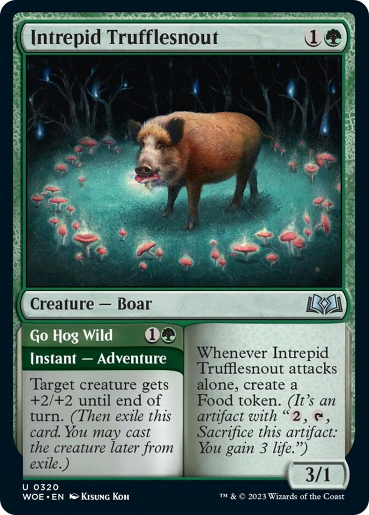 Intrepid Trufflesnout // Go Hog Wild [Wilds of Eldraine] | Golgari Games