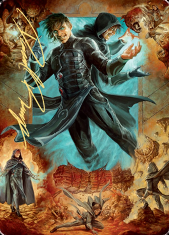 Jace, Mirror Mage 2 Art Card (Gold-Stamped Signature) [Zendikar Rising Art Series] | Golgari Games