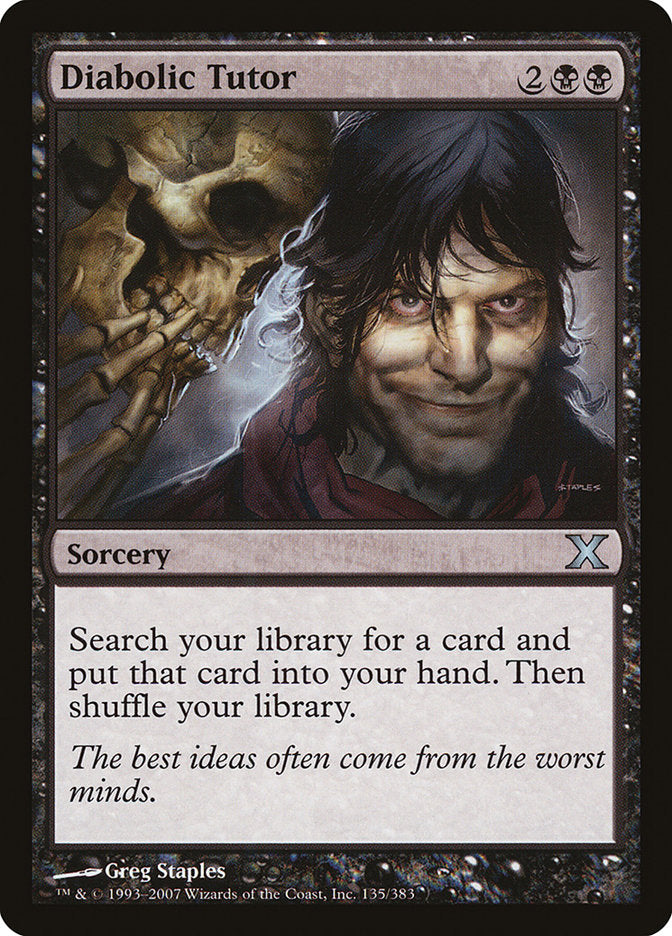 Diabolic Tutor [Tenth Edition] | Local Legends