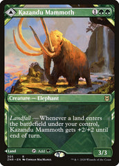 Kazandu Mammoth // Kazandu Valley (Showcase) [Zendikar Rising] | Golgari Games