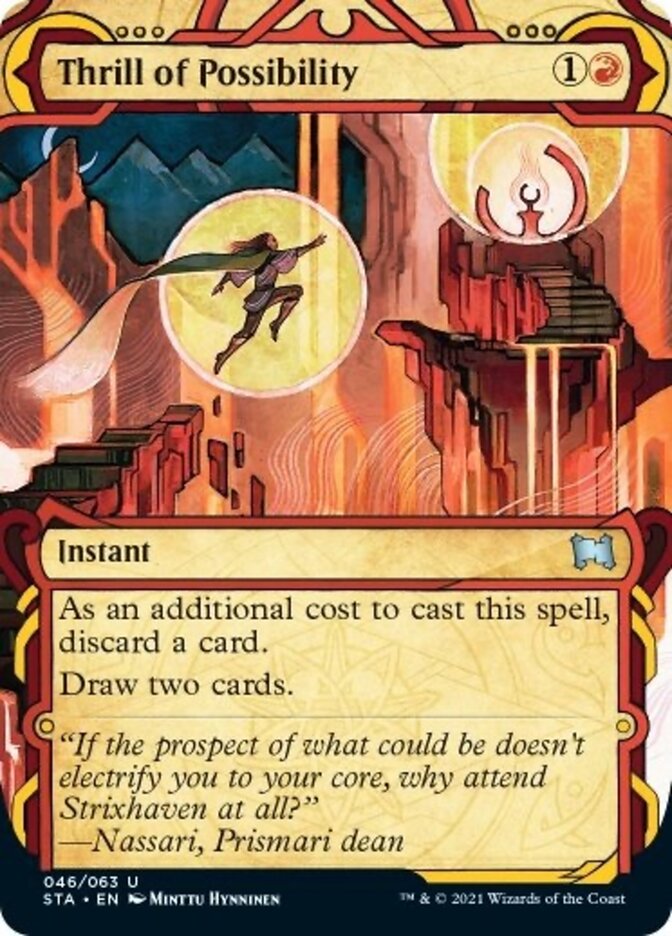 Thrill of Possibility (Foil Etched) [Strixhaven: School of Mages Mystical Archive] | Local Legends