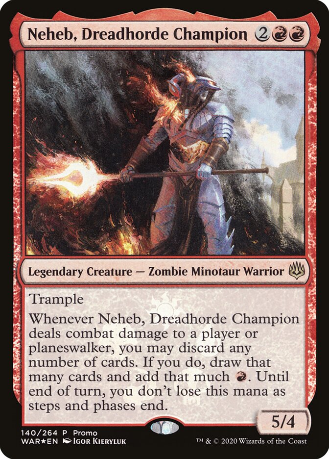 Neheb, Dreadhorde Champion [Resale Promos] | Golgari Games