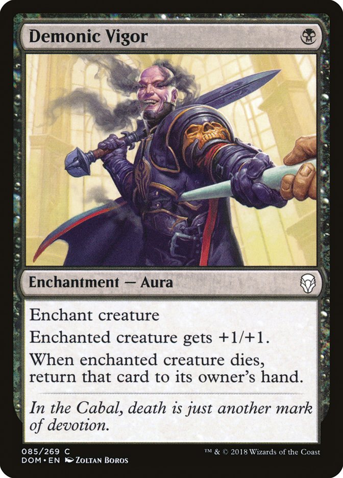 Demonic Vigor [Dominaria] | Local Legends