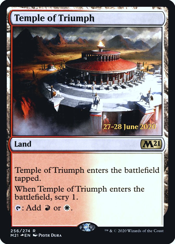 Temple of Triumph [Core Set 2021 Prerelease Promos] | Golgari Games