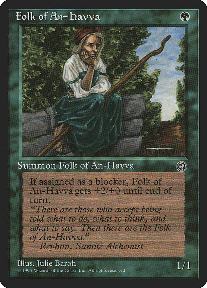 Folk of An-Havva (Reyhan Flavor Text) [Homelands] | Golgari Games