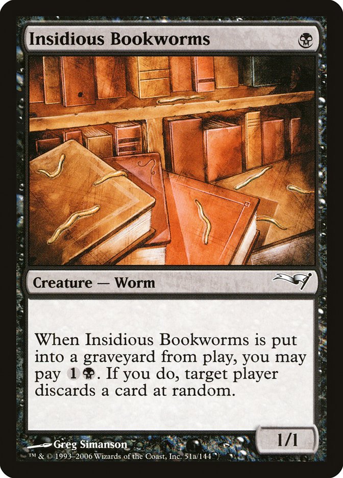 Insidious Bookworms [Coldsnap Theme Decks] | Golgari Games