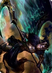 Vengeful Reaper Art Card (Gold-Stamped Signature) [Kaldheim Art Series] | Local Legends