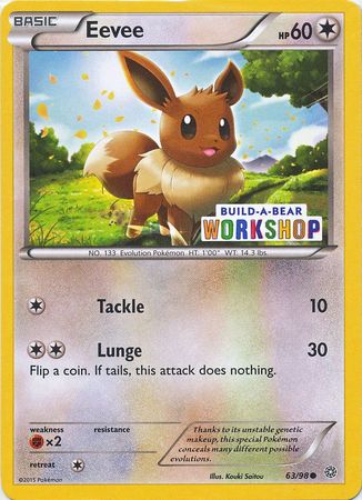 Eevee (63/98) (Build A Bear Workshop Exclusive) [XY: Ancient Origins] | Golgari Games