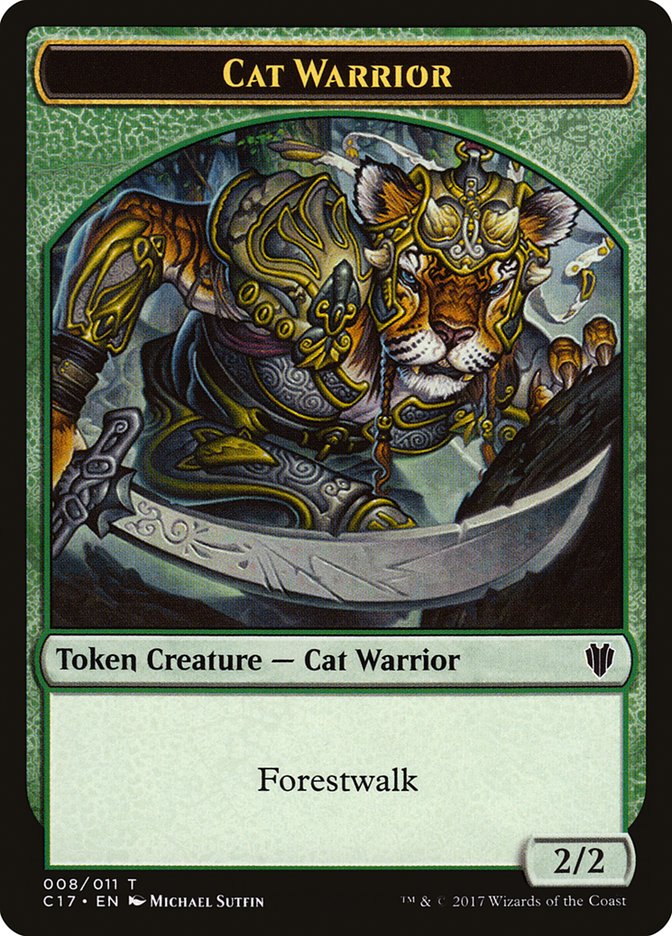 Cat Warrior Token [Commander 2017 Tokens] | Local Legends
