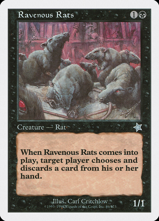 Ravenous Rats [Starter 1999] | Golgari Games