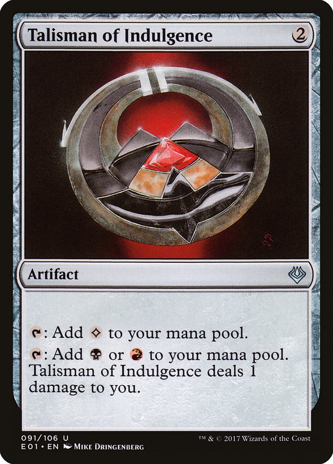 Talisman of Indulgence [Archenemy: Nicol Bolas] | Golgari Games