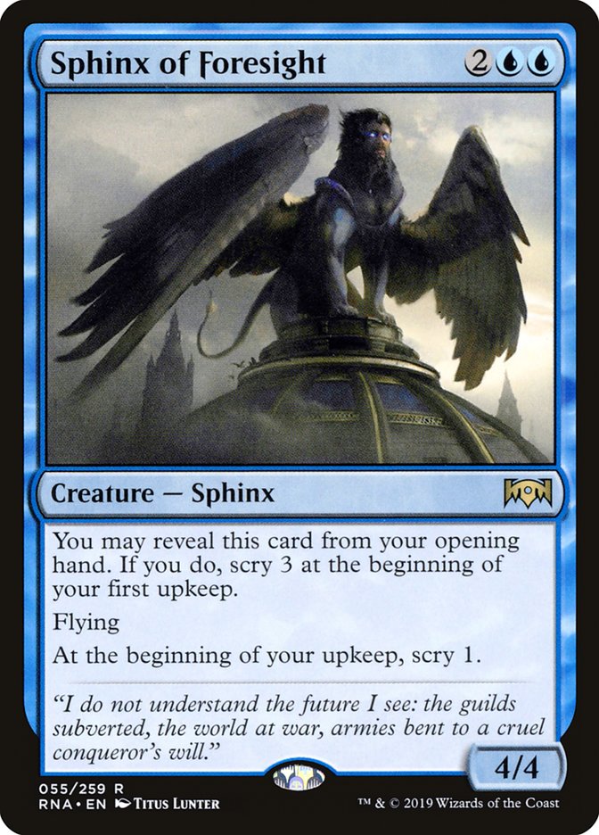 Sphinx of Foresight [Ravnica Allegiance] | Golgari Games