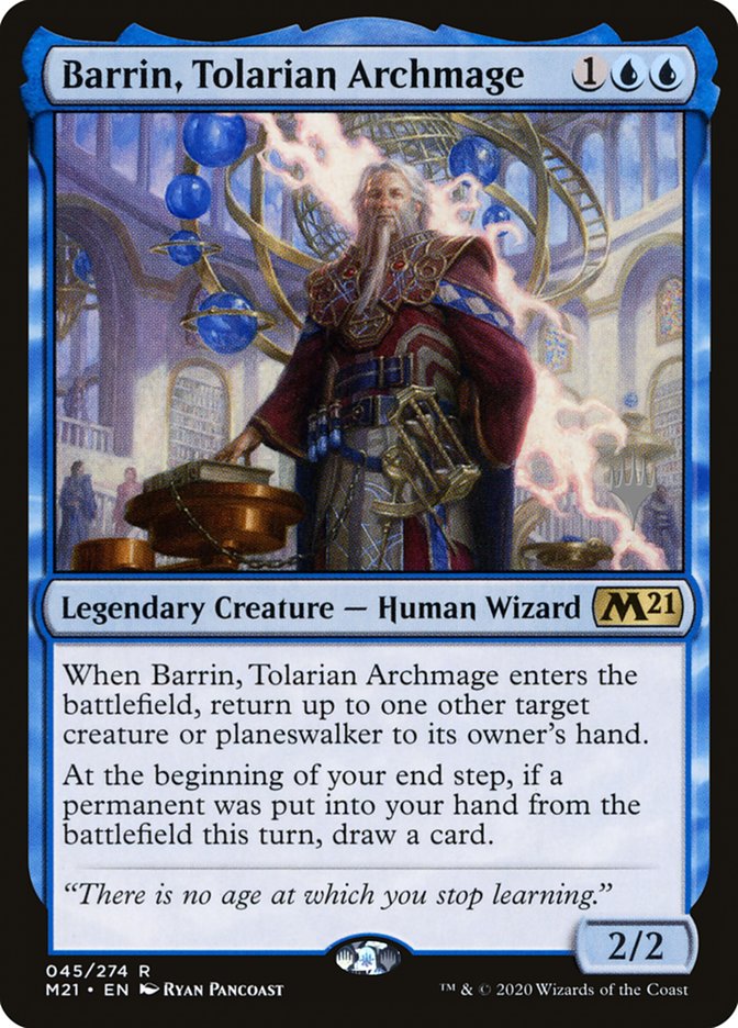 Barrin, Tolarian Archmage (Promo Pack) [Core Set 2021 Promos] | Golgari Games