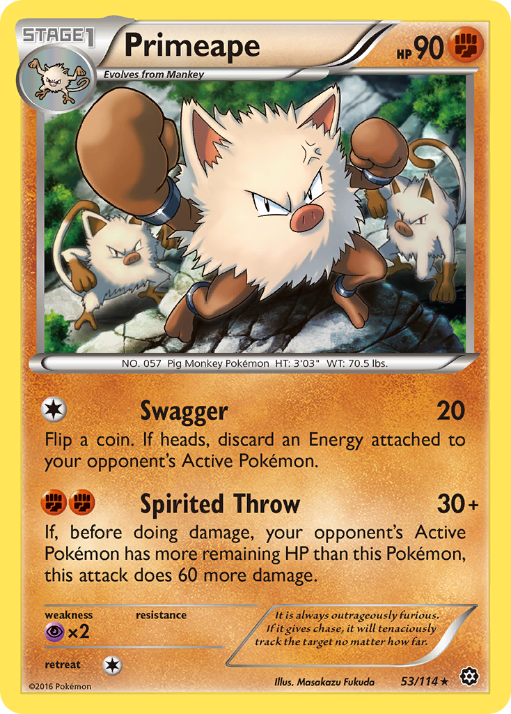 Primeape (53/114) [XY: Steam Siege] | Golgari Games