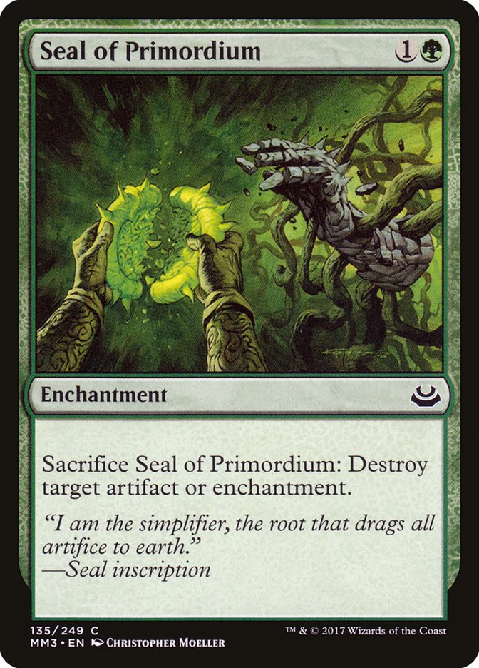 Seal of Primordium [Modern Masters 2017] | Local Legends
