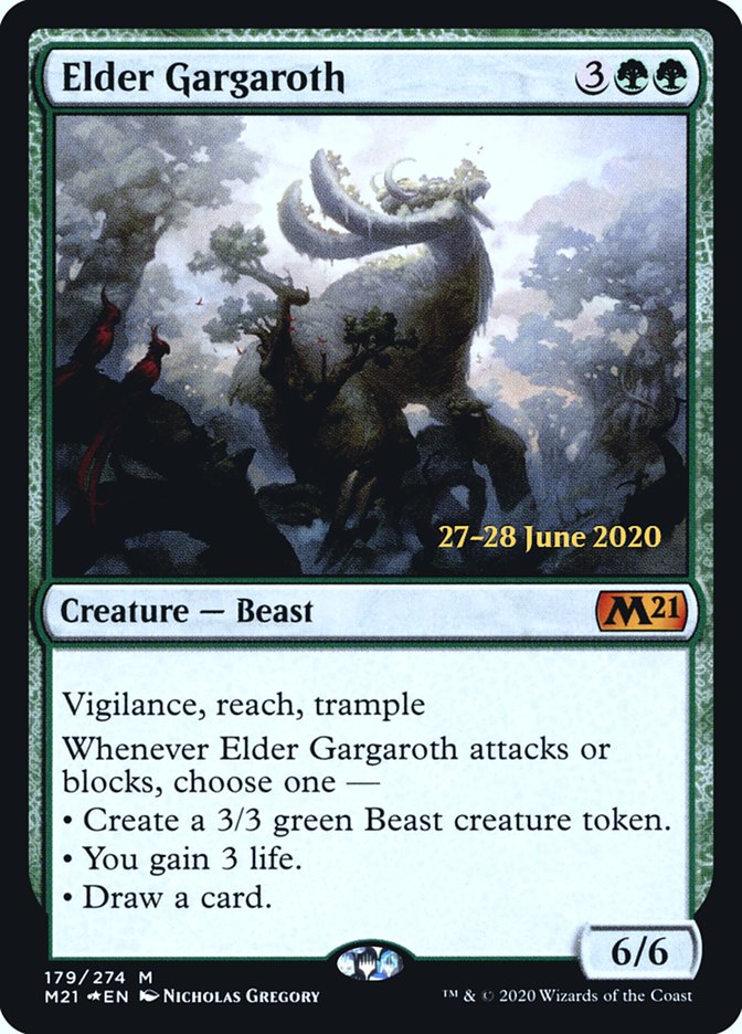 Elder Gargaroth [Core Set 2021 Prerelease Promos] | Golgari Games