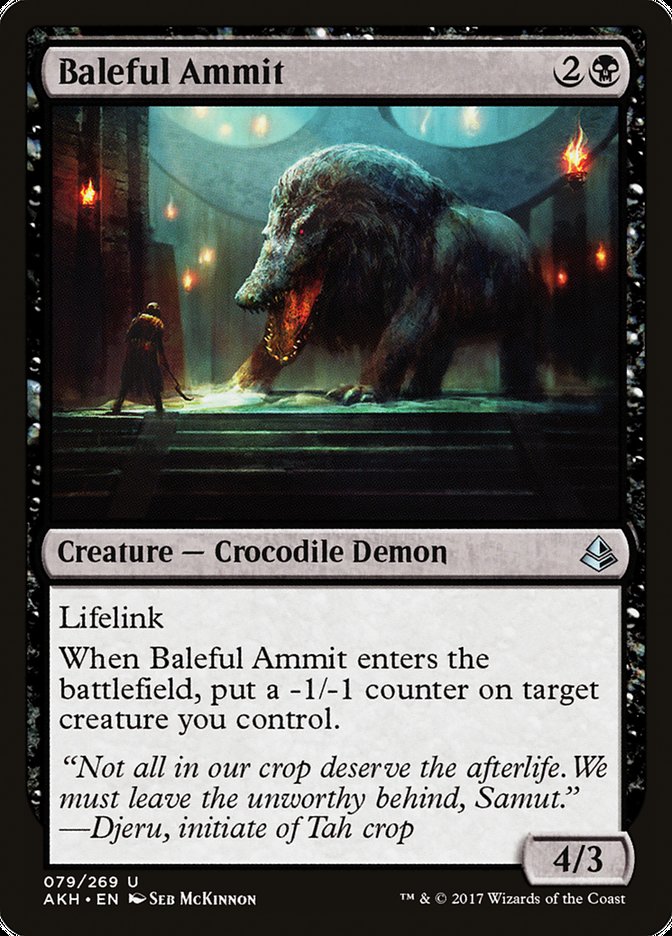 Baleful Ammit [Amonkhet] | Golgari Games